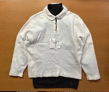 아이보리 카라 부착 니트 스웨터 45R