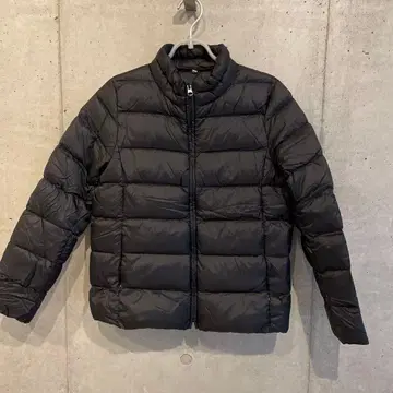 블랙 M 사이즈 다운 자켓 무인양품