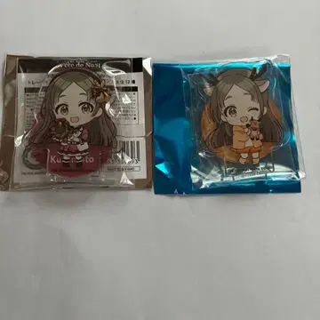 미사용 새상품 학마스 핸즈 미니 아크릴 스탠드 A B 세트 쿠라모토 치나