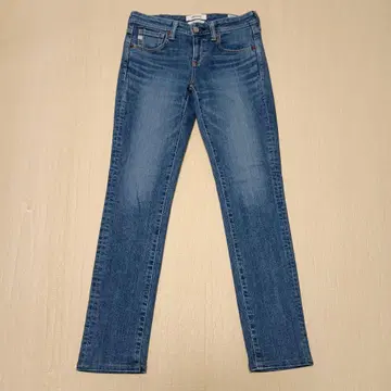 SOMETHING 테이퍼드 스트레이트 데님 블루