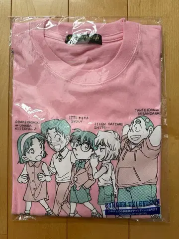 24시간 TV 2025 차리티 T셔츠 명탐정 코난 핑크 M 사이즈