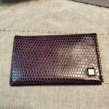 KUHASAI 보라색 가죽 명함지갑 박스 포함