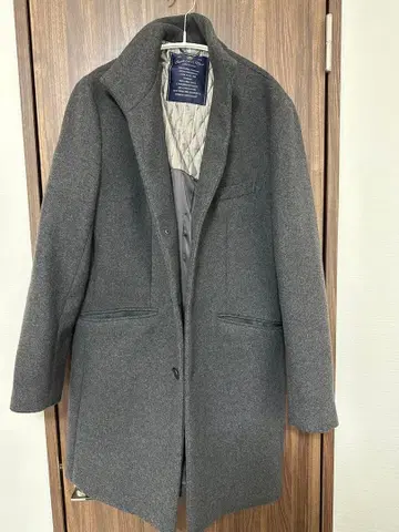 Super140s 멜톤 싱글 스탠드 코트