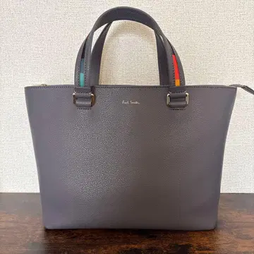 Paul Smith 인레이 스트라이프 핸들 토트백