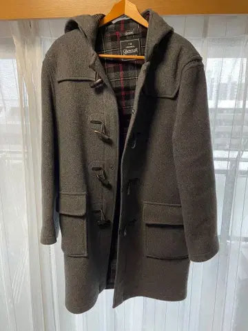 [ 하자품 ] 글로버올 더플 코트 36 M 차콜 그레이