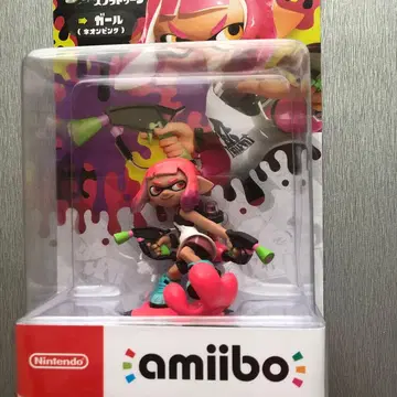 닌텐도 스프라툰 amiibo 네온 핑크 미개봉 새상품!!