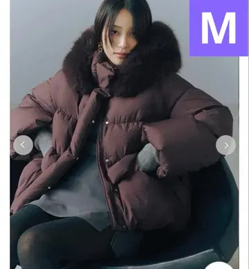 새상품 후드 퍼 숏 다운 코트 프레이 아이디 FRAY I.D