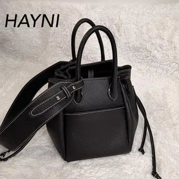 HAYNI 헤이니 본 소가죽 복조리 토트백/숄더백 2way 블랙