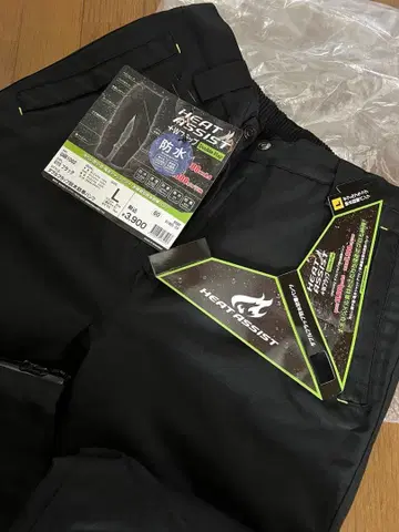 HEAT ASSIST 더블 플랩 방수 팬츠 L 블랙