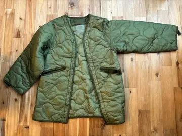 밀리터리 자켓 M~L 사이즈 올리브 그린 라이너