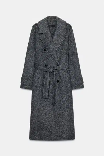 새상품 이번 시즌 ZARA 울 롱 코트