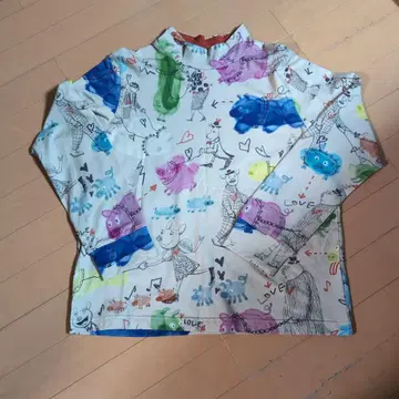 알베로베로 스트레치 미니 쭈리 하이넥 티셔츠 베이지