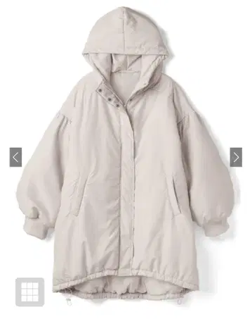 그레일 후드 부착 충전솜 다운 몬스터 파카 kd27 아이보리