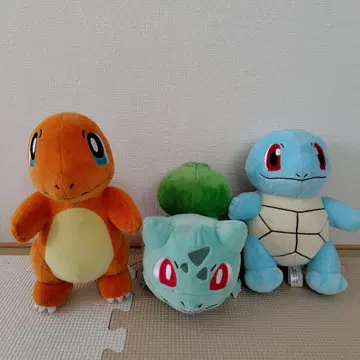 포켓몬 스타팅 3종 파이리&이상해씨&꼬부기 포켓몬 센터 봉제 인형