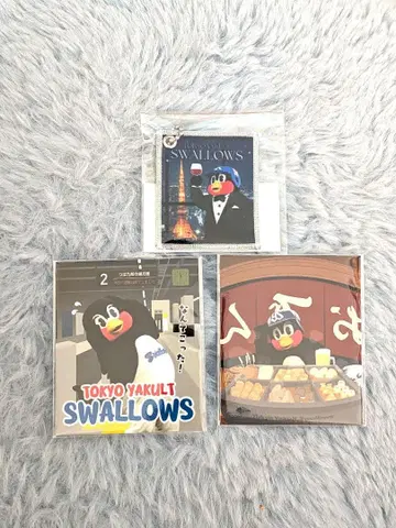 츠바쿠로 세트 온라인 복권 E상 패브릭 소재 키링 F상 빅 스티커