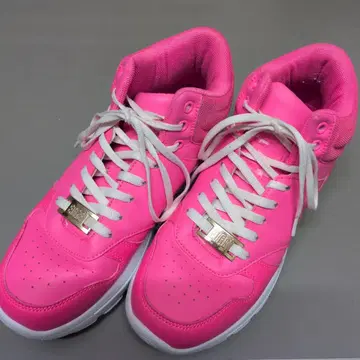 핑크 레오파드 무늬 스니커즈 23.5cm