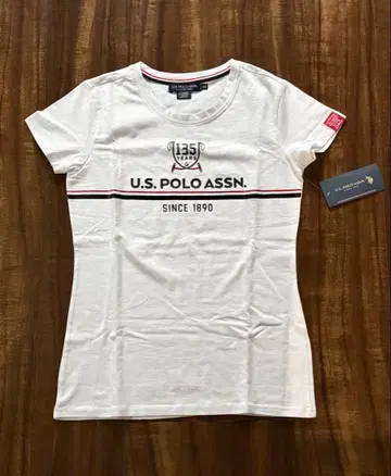 [ 새상품 ] U.S. POLO ASSN. 화이트 피케 셔츠 XS