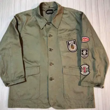 레어 FLANDRE 플랑드르 밀리터리 자켓 와펜 사양 카키