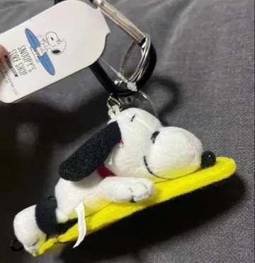 스누피 한정판 시리즈 하와이 한정판 서프샵 봉제 인형 키링