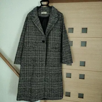 오메가시 F 체크 코트