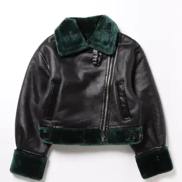 MURUA 숏 에어리 페이크 무스탕 자켓