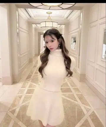 셰리미 터틀 니트 셋업