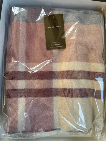 미사용 새상품 arcadiarca 100% 캐시미어 스톨 대형 세제 포함