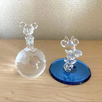 도쿄 디즈니 리조트 미키 미니 크리스탈 피규어