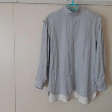 florent 그레이 하이넥 셔츠