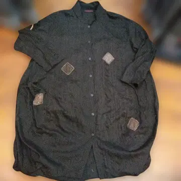 태국제 변형 벌룬 원피스 오시마 명주 패치워크 자수