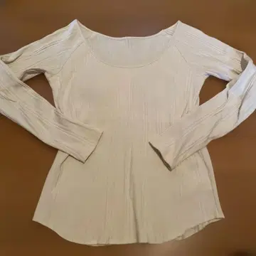 SeaRoomlynn 리브 긴팔 상의 아이보리