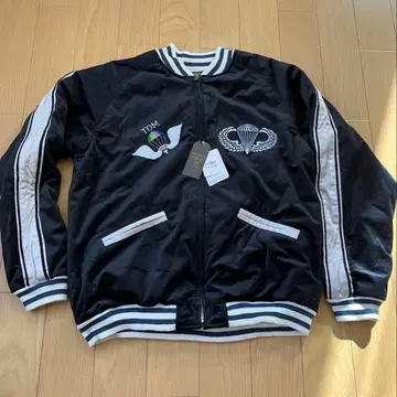 새상품 휴스턴 스카잔 블랙 벨벳 SOUVENIR JACKET