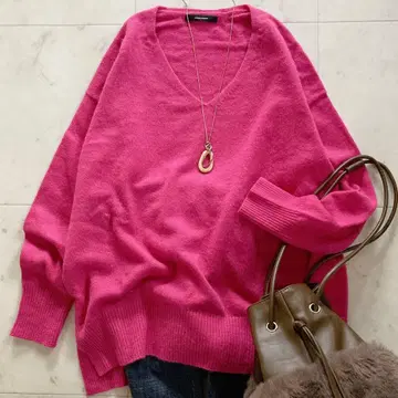 저널 스탠다드 캐시미어 V넥 풀오버 캐시미어 100%