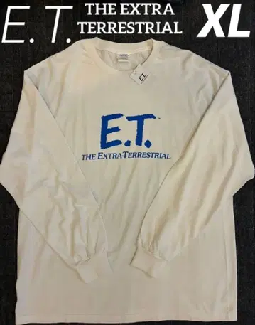 ciatre 극장 E.T. 양면 프린트 롱T 종이 택 포함 화이트