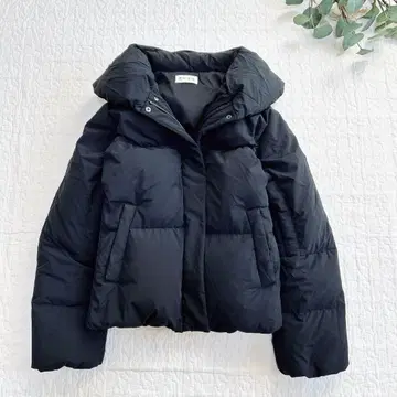 PLST 플라스테 다운 자켓 사이드 지퍼 블랙 다운 90% M