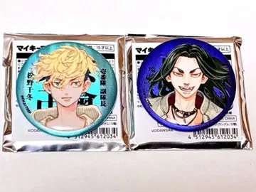 도쿄 리벤저스 마이키마트 매트 메탈릭 캔뱃지 마츠노 치후유 바지 케이스케