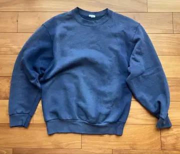 미군 맨투맨 무지 NAVY 트레이닝 페이드 미군 빈티지