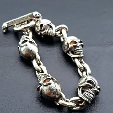 팔찌 뱅글 스컬 5스컬 해골 도쿠로 실버