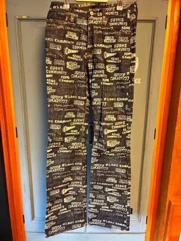 Ozone Community 프린트 패턴 부츠컷 데님