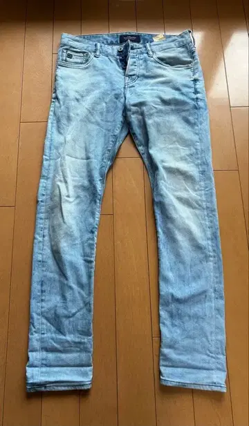 스코치&소다 RALSTON 슬림 데님 스트레치 연한 파랑