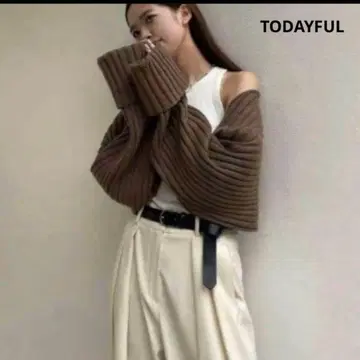 TODAYFUL 볼륨 니트 슬리브
