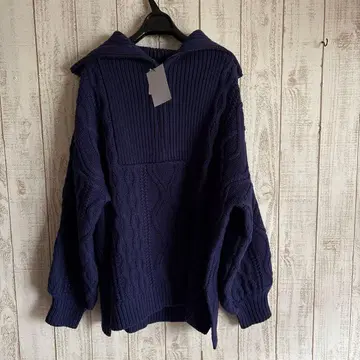 새상품 willow 정가 1만 780엔 긴팔 니트 큼직한 니트