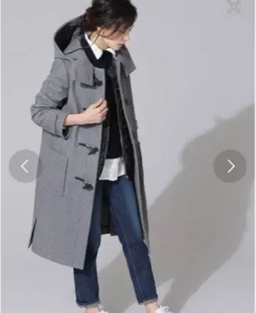 나노 유니버스 니시카와 다운 세트 롱 더플 코트 그레이 38