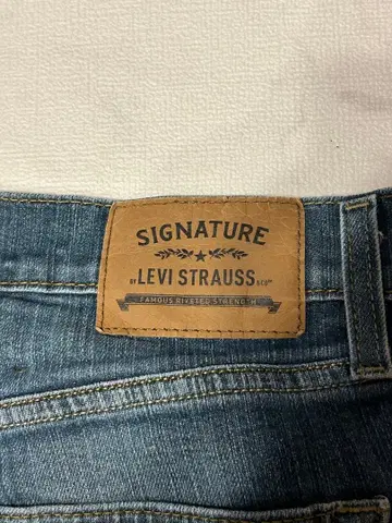 Levi Strauss 데미지 스트레이트 데님 S