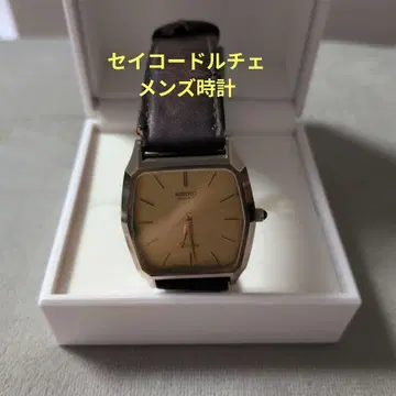 SEIKO 쿼츠 시계 골드 가죽