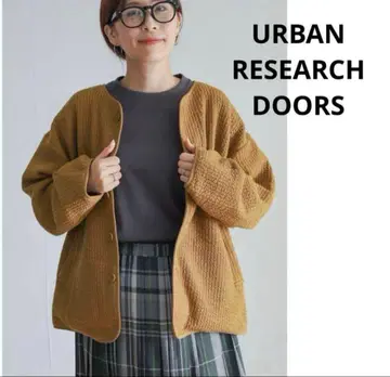 URBAN RESEARCH DOORS 퀼트 노카라 자켓