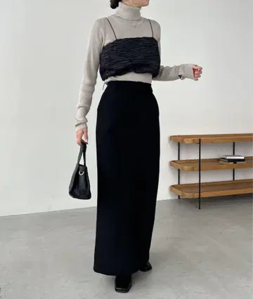 PS 사이즈 맥시 I 라인 스커트