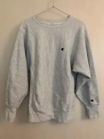 Champion 눈 있음 USA 그레이 90s 리버스 위브 자수 택