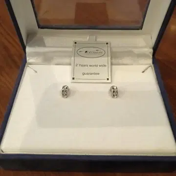 심플 실버 귀걸이 2년 보증