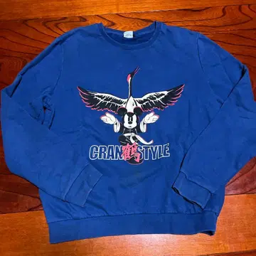 디즈니 미키 크레인 스타일 학 디자인 트레이닝복